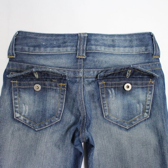 Women's Guess Denim Blue Jeans Size 24 Doheny With Minor Distressing - Picture 12 of 15